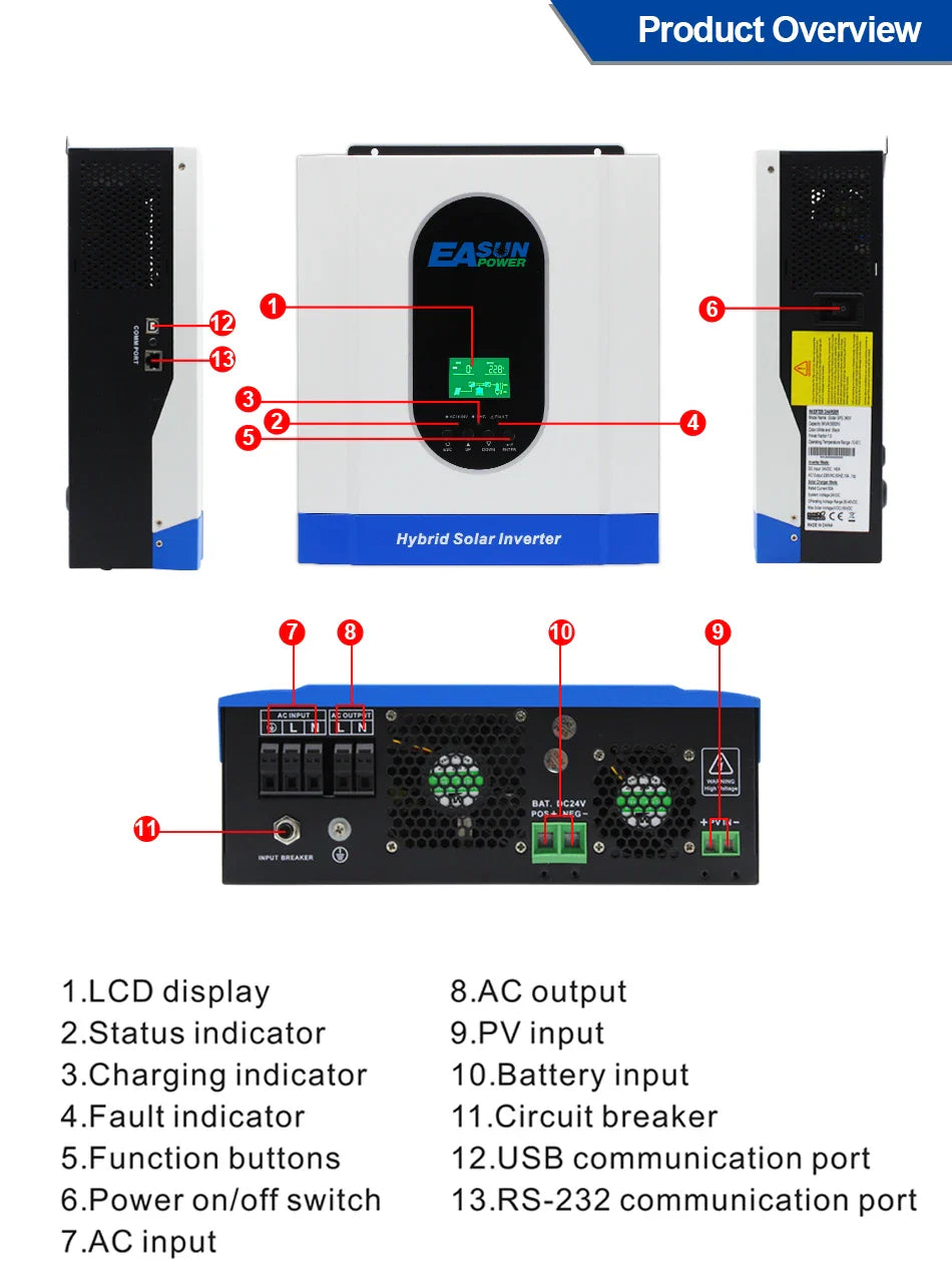 Solar Inverter - Hybrid Inverter PWM On/Off Grid