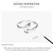 Sterling Silver Hug Ring (Adjustable)