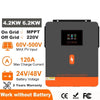 Hybrid Solar Inverter On Grid Inverter - Dual Output with MPPT 120A Solar Charger