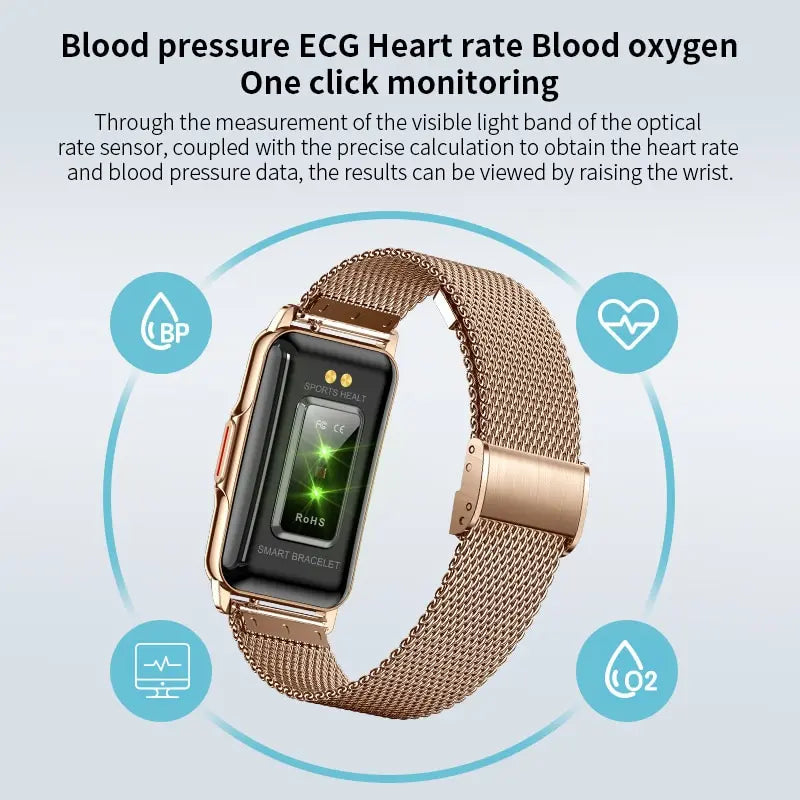 LIGE Smart Watch Women Full Touch Screen Bluetooth Call IP67 Waterproof Sports Fitness Tracker Smartwatch Women