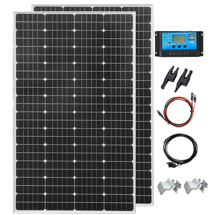 200/400W Monocrystalline Waterproof Solar Panel 12V Charging
