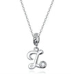 Classic 925 Sterling Silver Initial Necklace