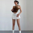 Harajuku Hottie Preppy Pulse High Waist A-Line Sexy Mini Skirt
