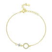 925 Sterling Silver Ring Chain Bracelet