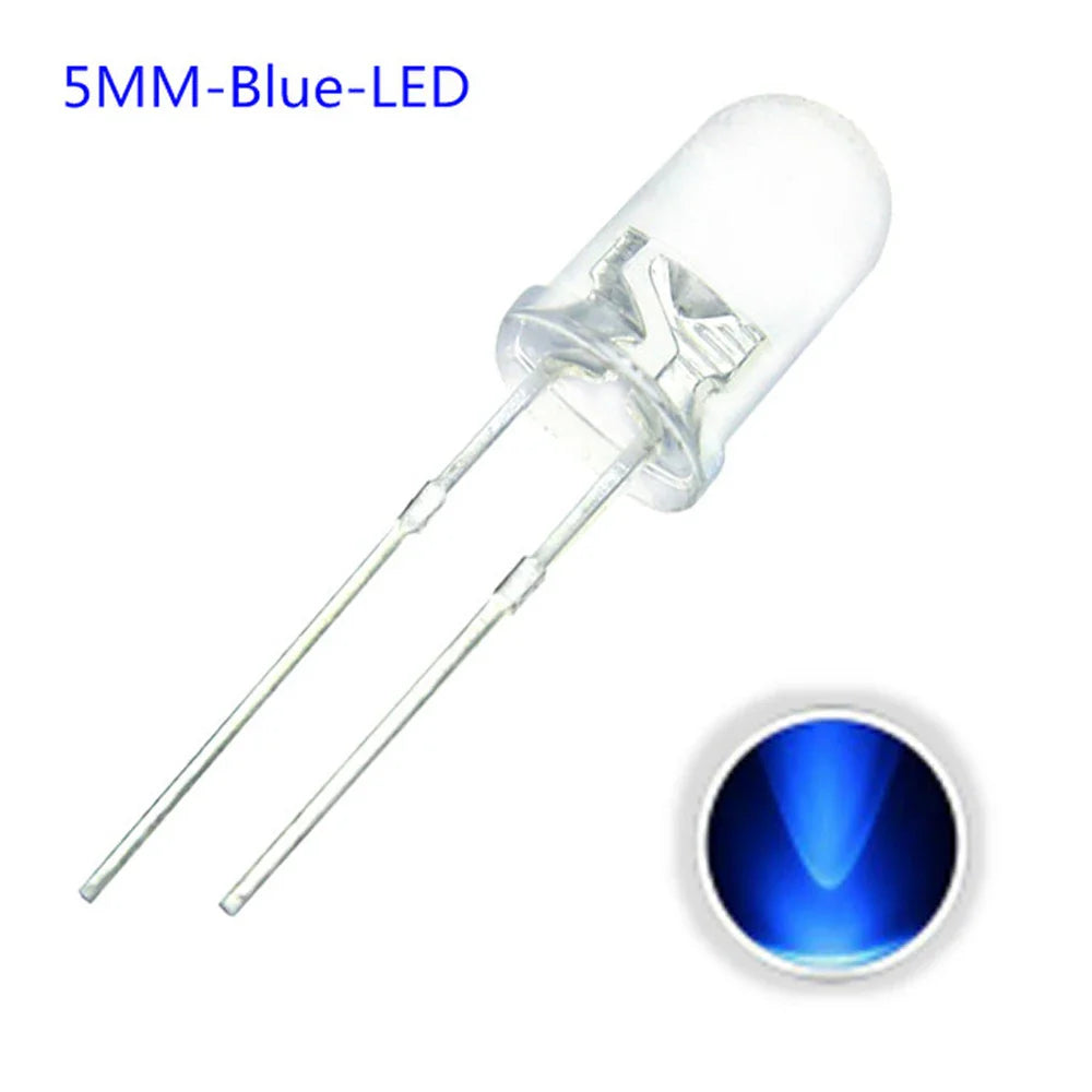 100PCS/lot F5 5MM Round - LED Light Diode Kit