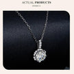 Petal Perfection 1ct Moissanite Sterling Silver Pendant Necklace