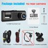 3 Channel Dash Cam for Car Front And Rear Camera 1080P Video Recorder Dashcam Black Box Car DVR Rear View Camera car accessory