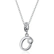 Classic 925 Sterling Silver Initial Necklace