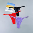 3PCS Lace Thong Set – Sheer, Strappy & Seductive