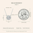 Dazzling Diamond Alternative: 1ct Moissanite Sterling Silver Pendant Necklace