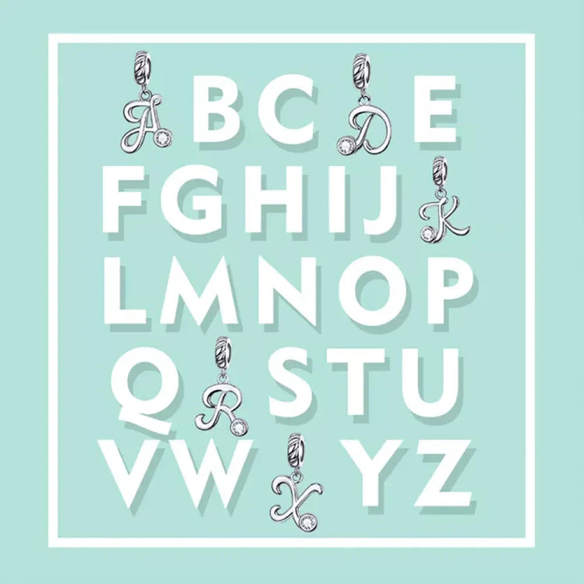 Classic 925 Sterling Silver Initial Necklace