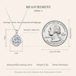 Lucky Clover 1ct Moissanite Sterling Silver Pendant Necklace