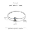 Sterling Silver Snowflake Clasp Bracelet with CZ