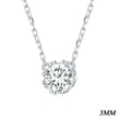 Gorgeous Shiny Choker - 925 Sterling Silver Geometric Cut Zircon Pendant Necklace