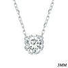 Gorgeous Shiny Choker - 925 Sterling Silver Geometric Cut Zircon Pendant Necklace