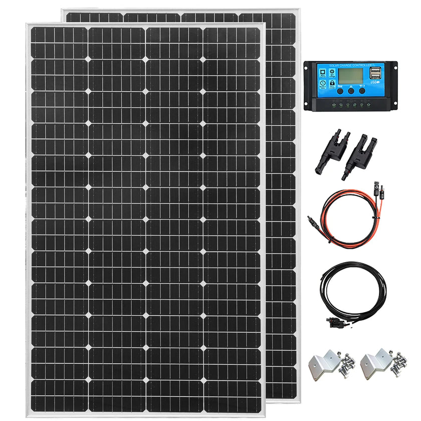 200/400W Monocrystalline Waterproof Solar Panel 12V Charging