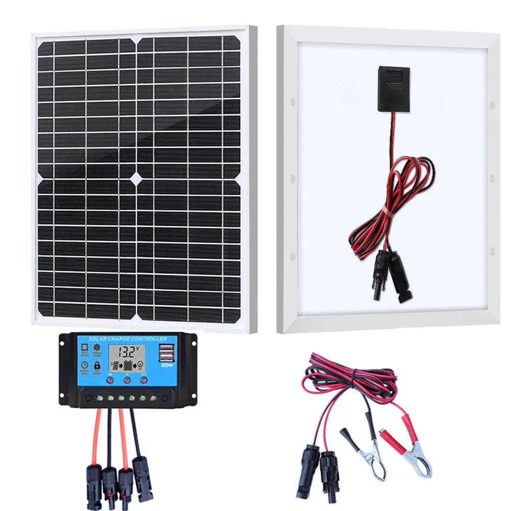 18V photovoltaic rigid solar panel 25W/50W 12v solar panel kit
