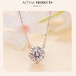 Dazzling Diamond Alternative: 1ct Moissanite Sterling Silver Pendant Necklace