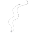 Gorgeous Shiny Choker - 925 Sterling Silver Geometric Cut Zircon Pendant Necklace
