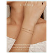 925 Sterling Silver Double Bead Chain Bracelet