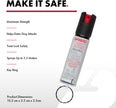 SABRE Dog and Coyote Deterrent Spray 22g Maximum Strength with Key Ring