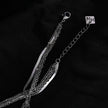 SABRINA Four-Layer Multi Chain Necklace in Silver