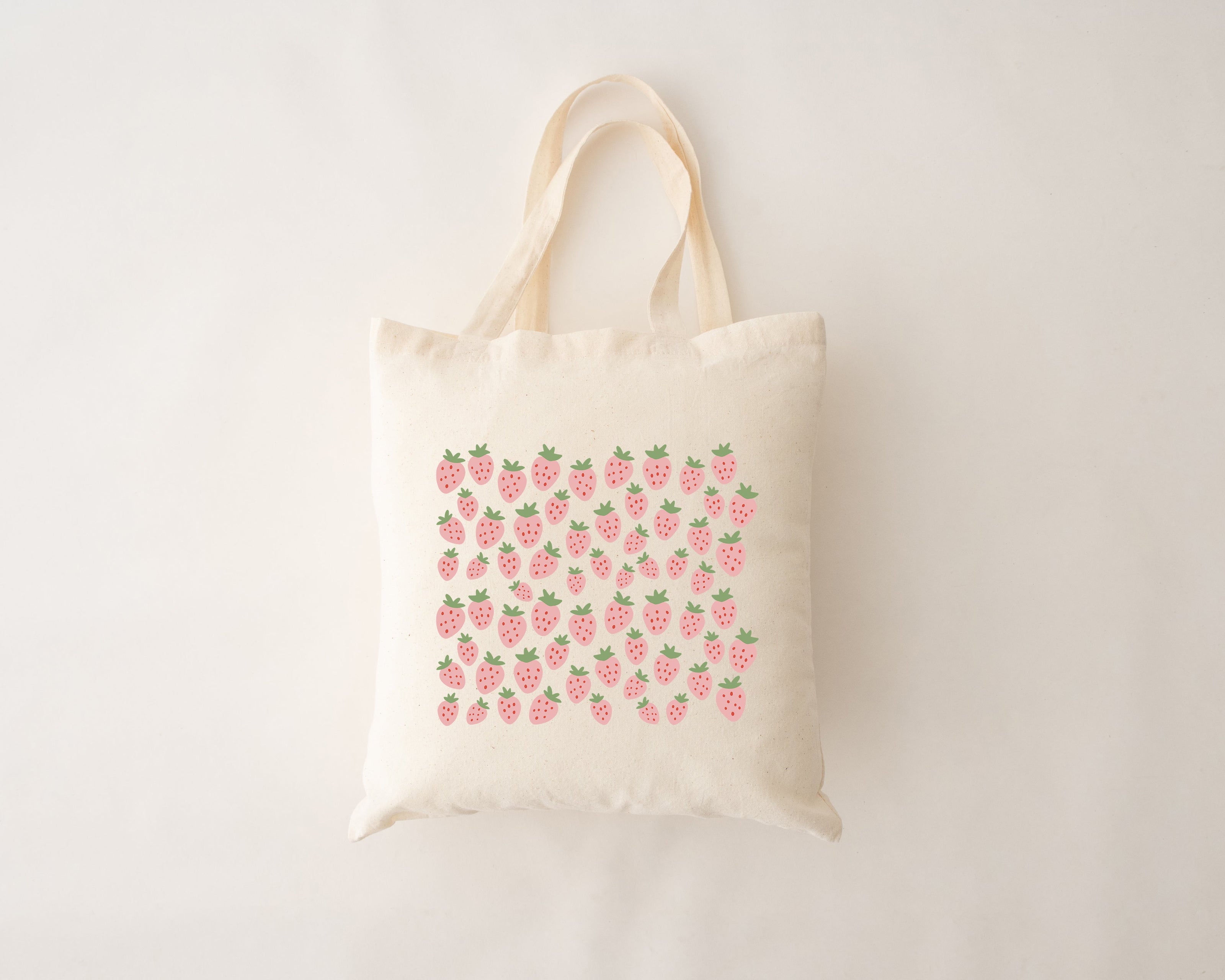 Sac réutilisable - champ de fraises