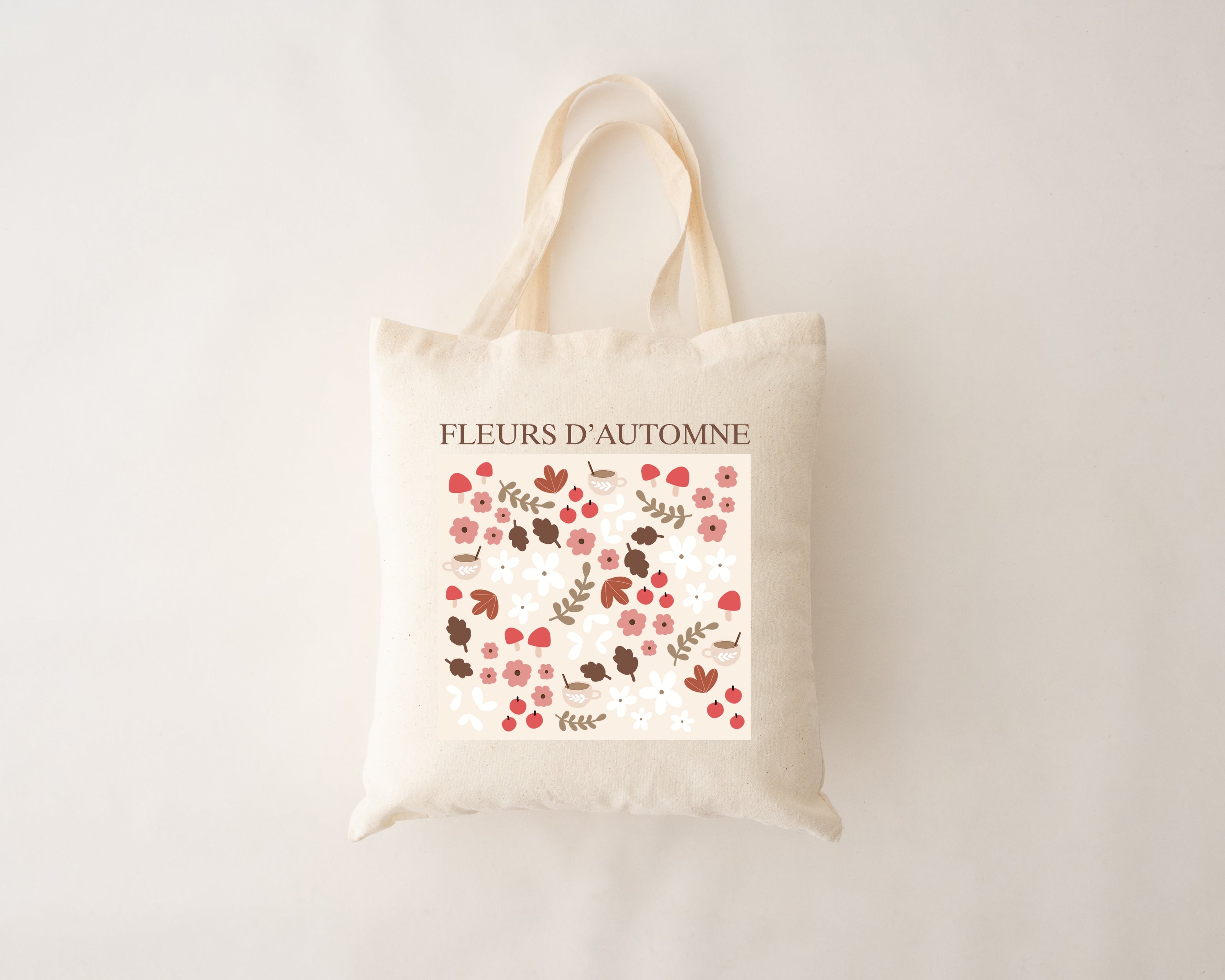 Sac réutilisable - fleurs d'automne