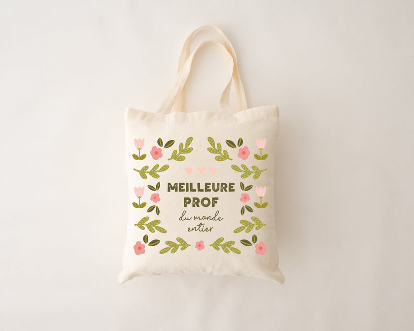 Sac réutilisable - meilleure prof du monde entier