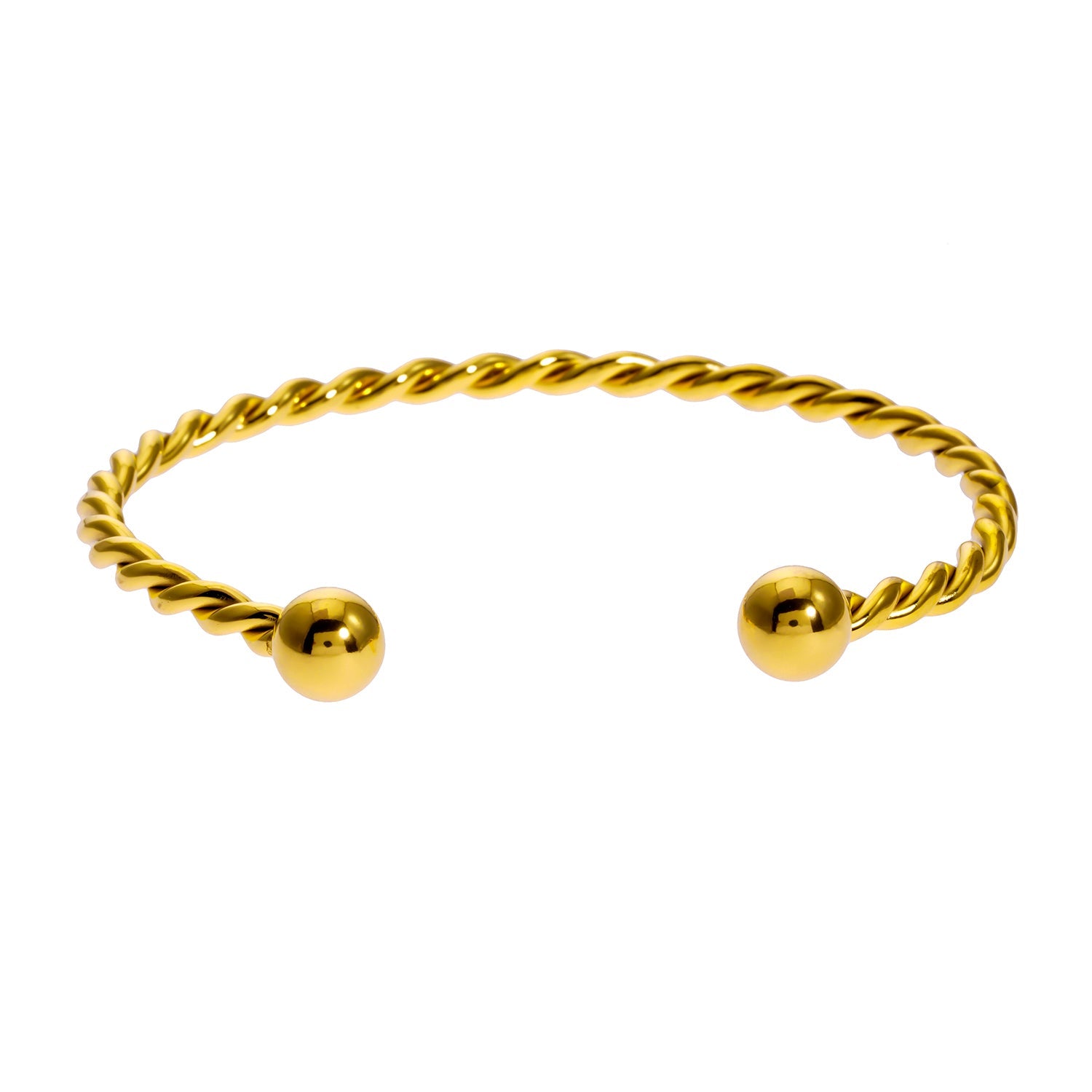 SAFIYA : Élégance tordue - Bracelet en corde réglable avec perles rondes.