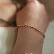 SAFIYA : Élégance tordue - Bracelet en corde réglable avec perles rondes.