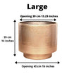 Sagi - Brass Mid-Century Floor Planter (Multiple Sizes)