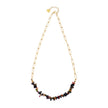 SALINAS Paper-Clip Linked Chain & TOURMALINE Gemstones Combination Necklace