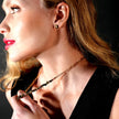 SALINAS Paper-Clip Linked Chain & TOURMALINE Gemstones Combination Necklace