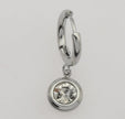 SAMIRA Zirconia Silver Hoop Earrings