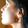 SAOREI: Dual Beaded Hoop Earrings