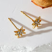 Style SARENBE Or : Boucles d'oreilles créoles 'Star Bright' Or