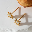 Style SARENBE Or : Boucles d'oreilles créoles 'Star Bright' Or
