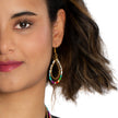 Double Strand Multi Colour Bead Earring