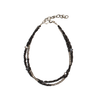 Double Strand Bracelet with Crystal Bead