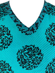 PRC7152 Avatar Pure Silk Long Tunic with Side Ties