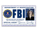 X FILES Dana Scully FBI ID Card