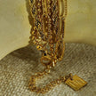SELENE : Collier en or à trois rangs de chaînes mixtes