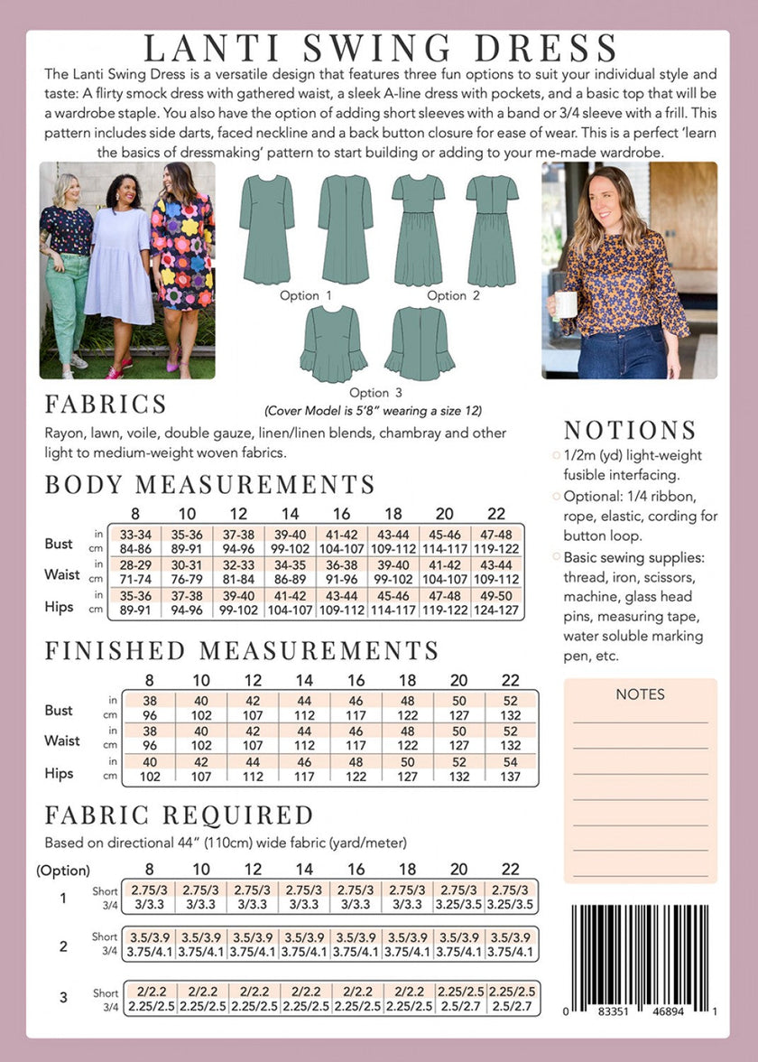 Lanti Swing Dress from Sew To Grow