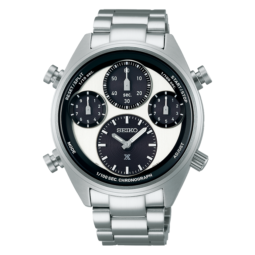 SEIKO Prospex Speedtimer 1/100 Sec Solar Chronograph Panda | SFJ001