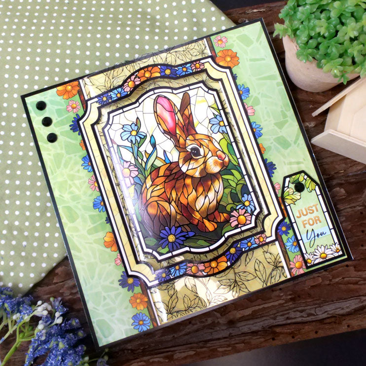 Stained Glass Wonderful Wildlife Luxury Topper Collection
