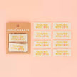 Quilt Labels Quilted with Love Gold Woven Labels