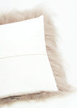 Rectangular Linen Icelandic Sheepskin Pillow Cover