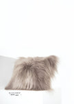 Square Mineral Icelandic Sheepskin Pillow Cover
