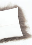 Rectangular Mineral Icelandic Sheepskin Pillow Cover